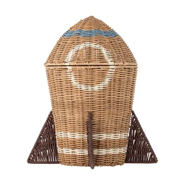 Space rattan kurv med låg 31x35 cm - Natur - Bloomingville