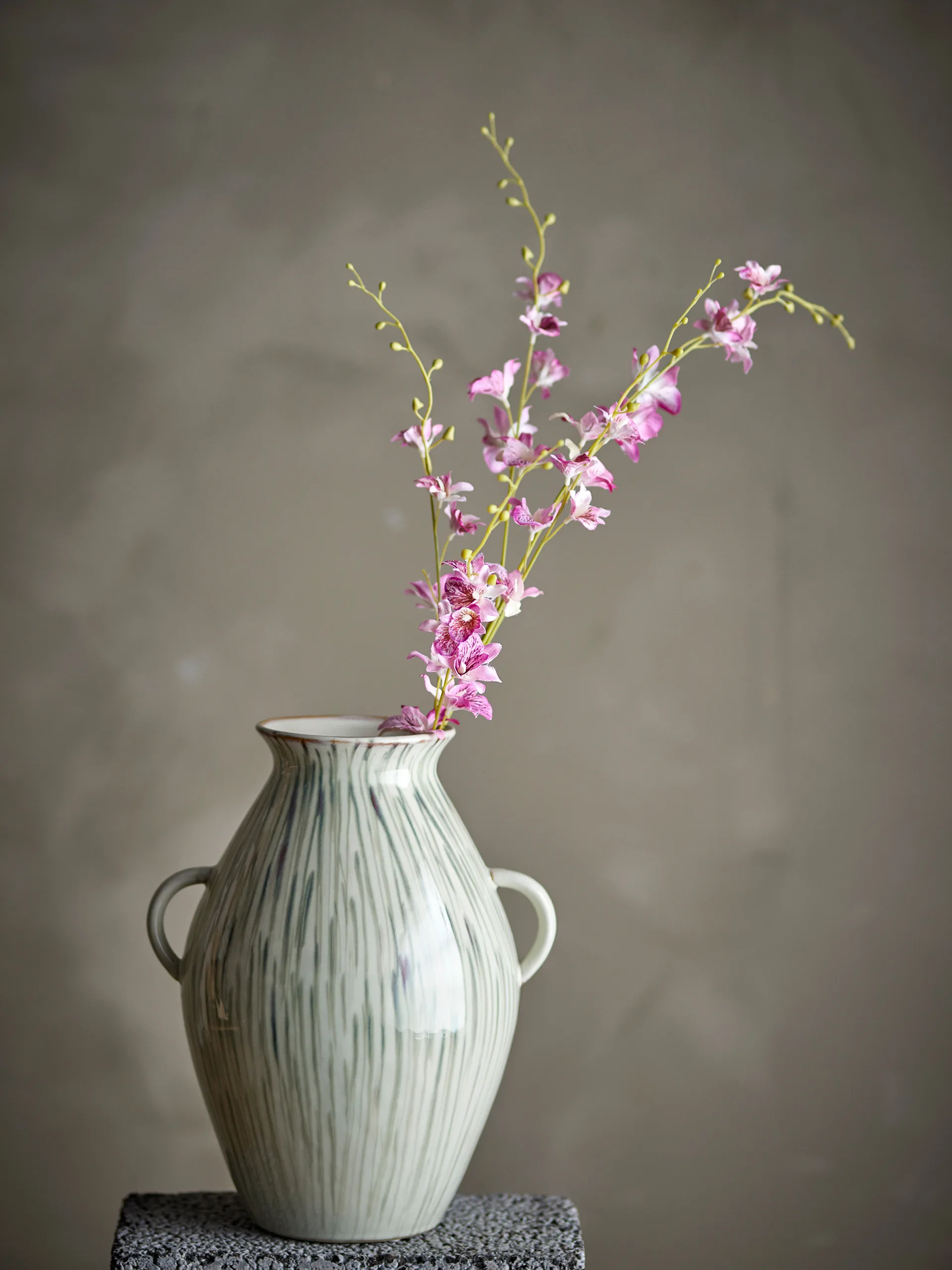 Stem kunstig blomst, orkidé, Pink Bloomingville