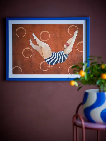 Svela illustration med ramme 52x47 cm - Brun - Bloomingville