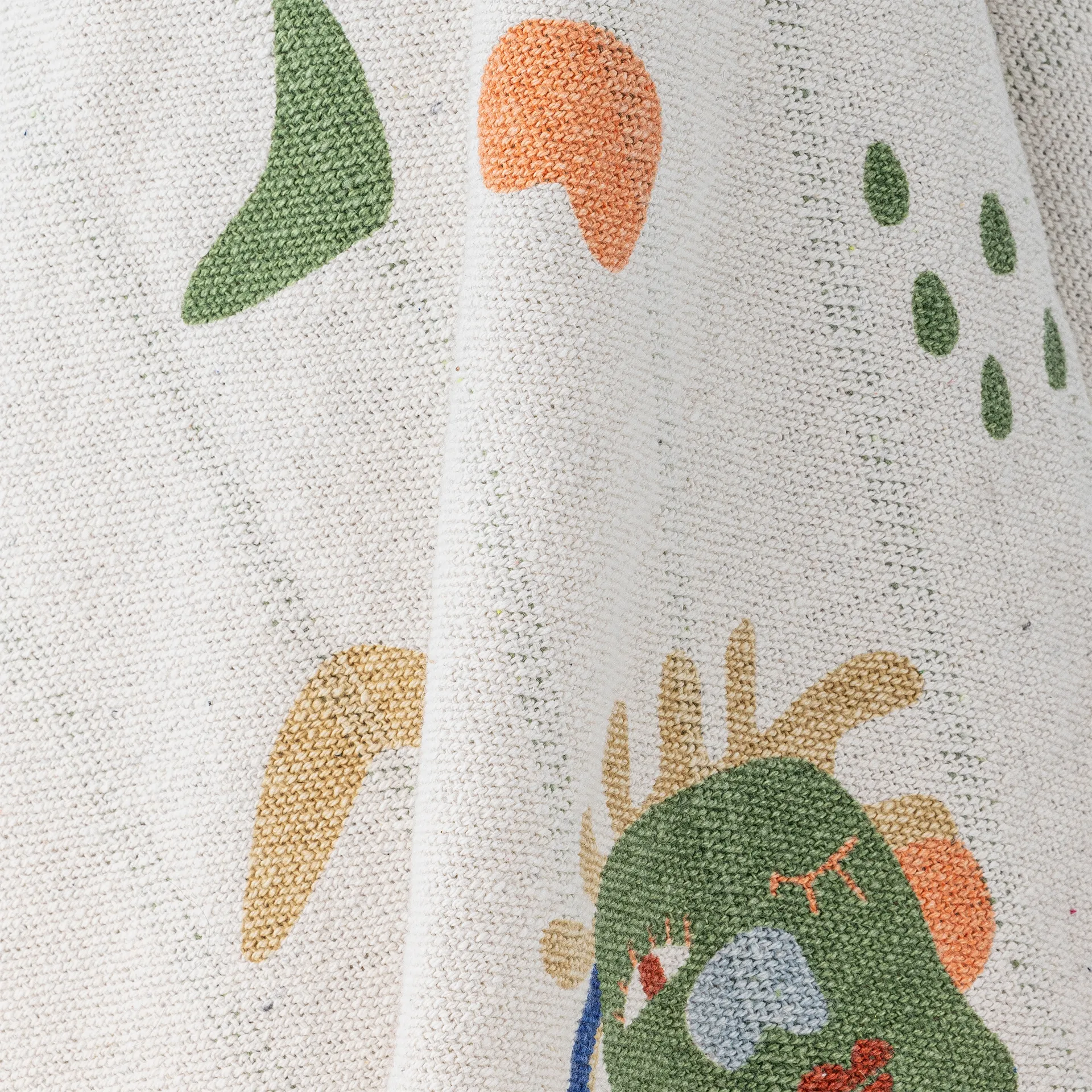 Sylvie bomuldsplaid 160x130 cm, Natur Bloomingville