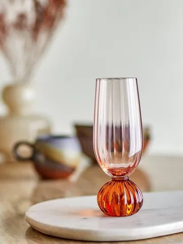 Taurin champagneglas 25 cl - Rose - Bloomingville