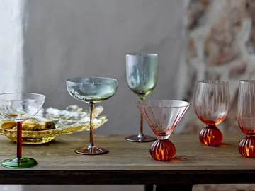 Taurin champagneglas 25 cl - Rose - Bloomingville
