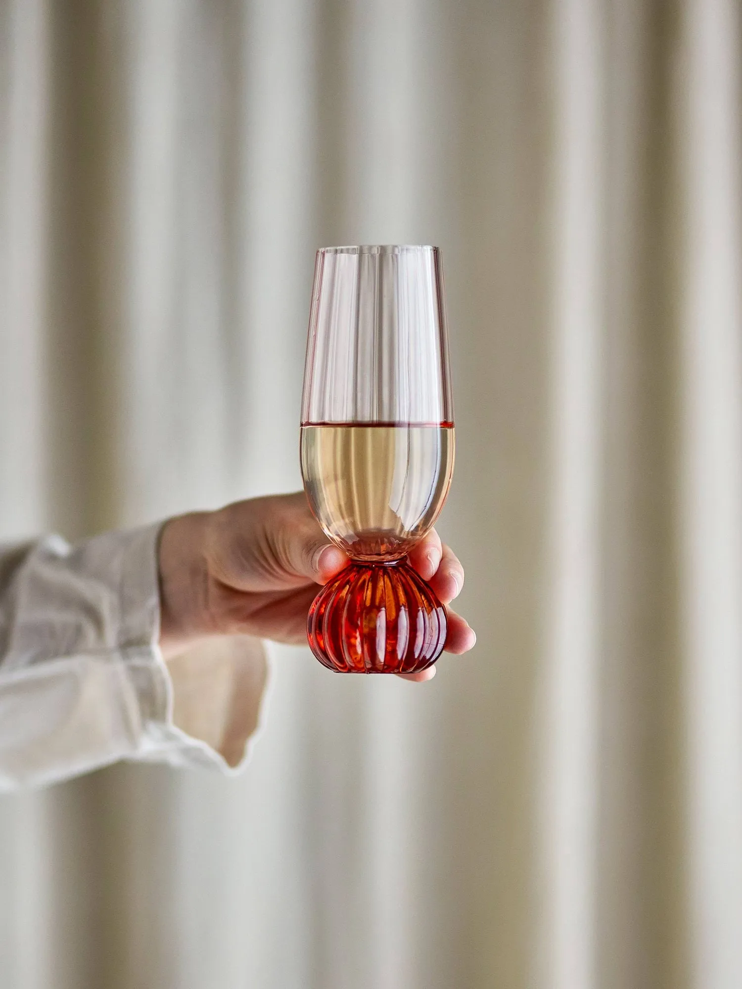 Taurin champagneglas 25 cl, Rose Bloomingville