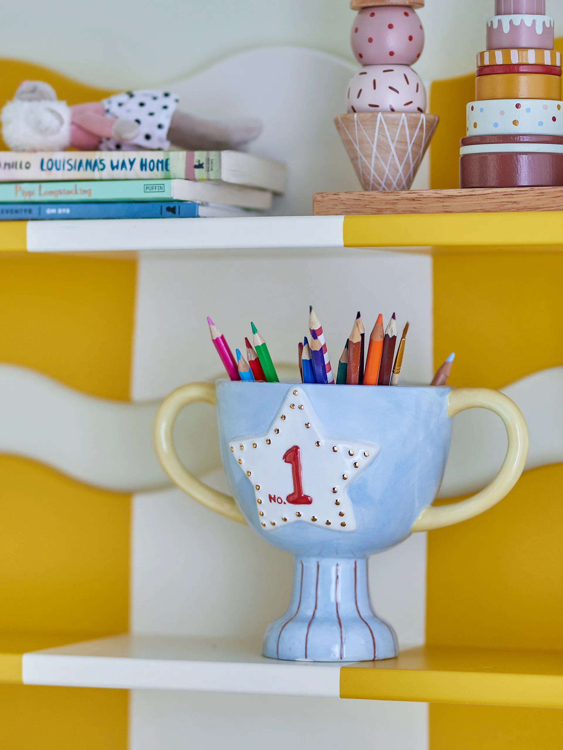 Trophy urtepotte 23x16 cm, Blå Bloomingville