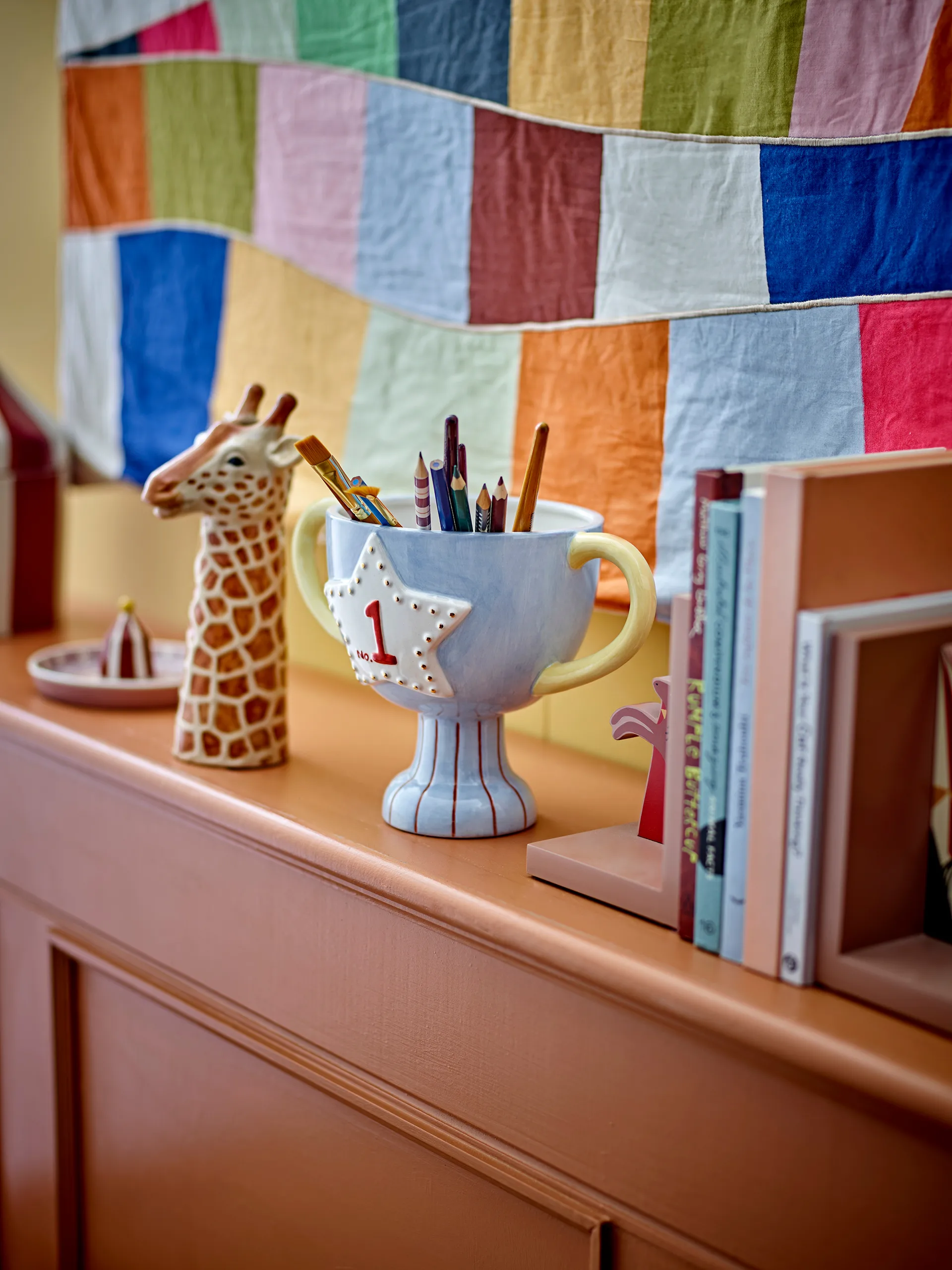 Trophy urtepotte 23x16 cm, Blå Bloomingville