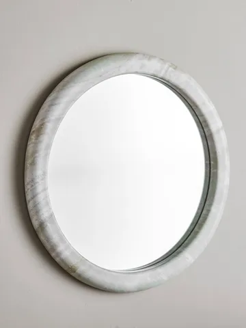 Vaka vægspejl - Nature, Ø50 cm - Bloomingville