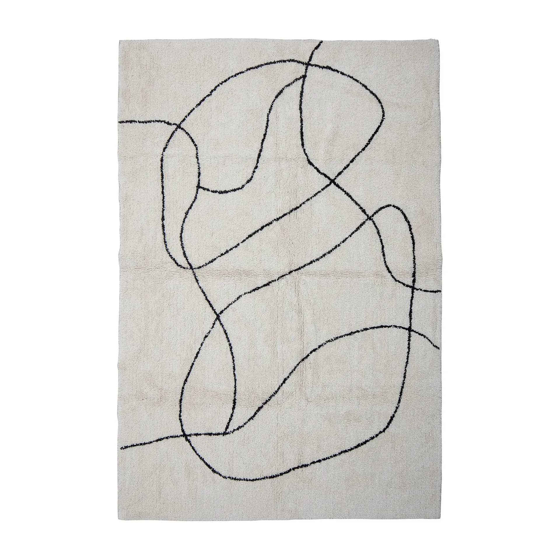 Viga tæppe 120x180 cm, Hvid Bloomingville