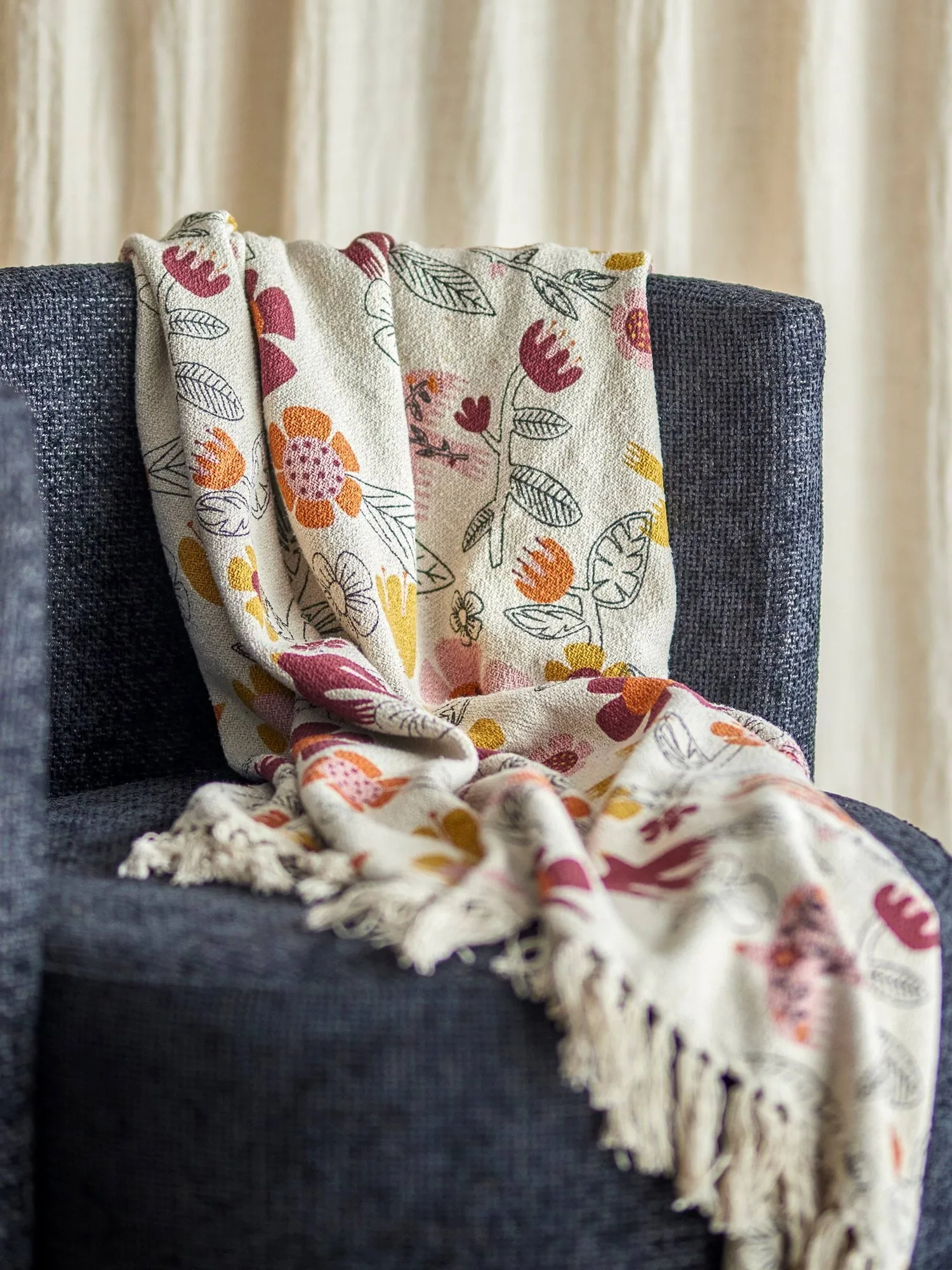 Vivielle plaid, Multi, 160x130 cm Bloomingville