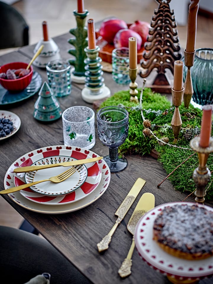 Yule dekorationsgran 2 dele, Beige-grøn Bloomingville