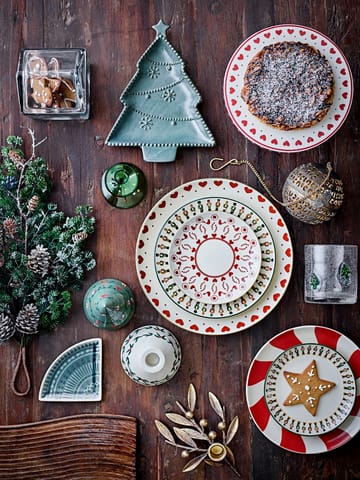 Yule dekorationsgran 2 dele - Beige-grøn - Bloomingville