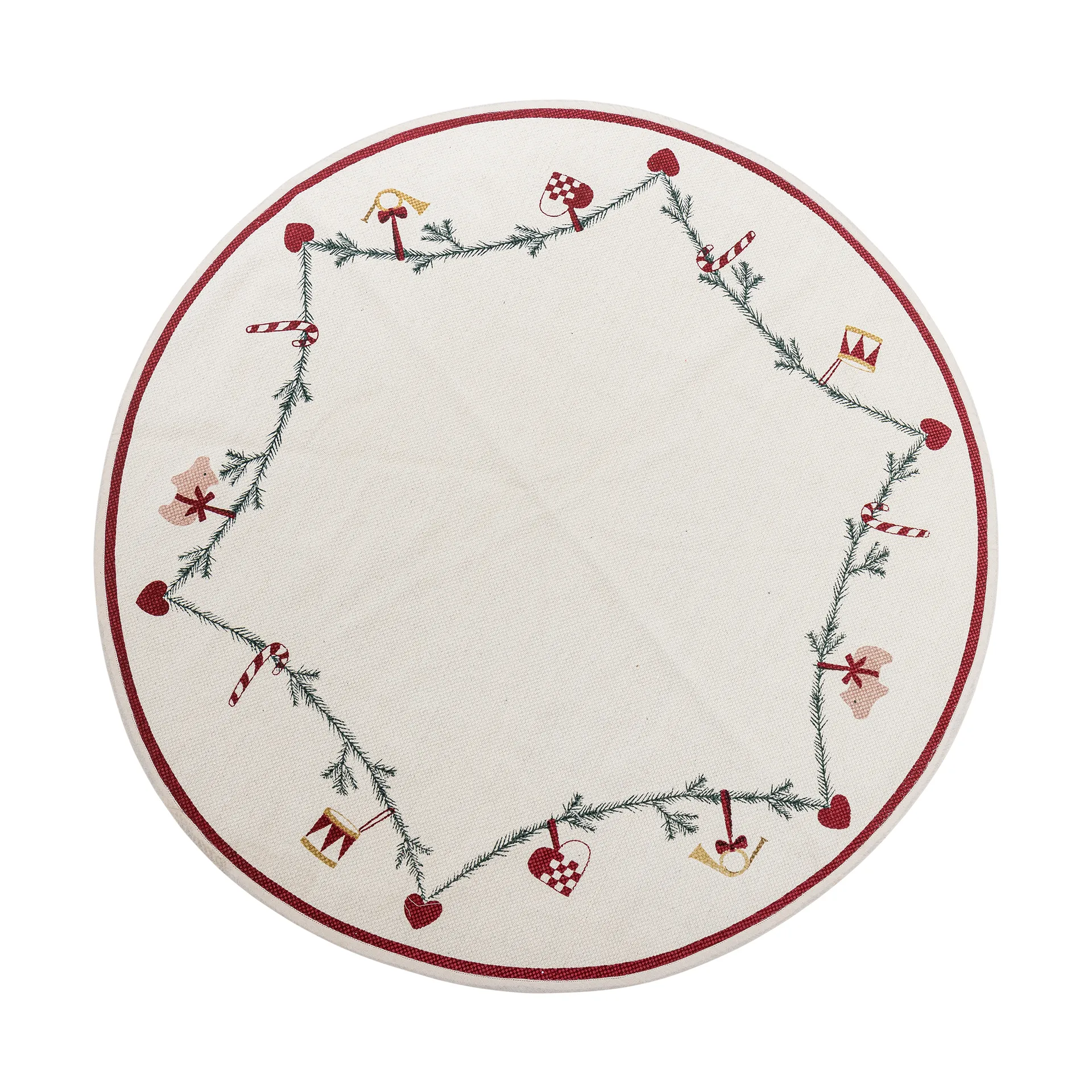 Yule juletræstæppe Ø110 cm, Rød Bloomingville