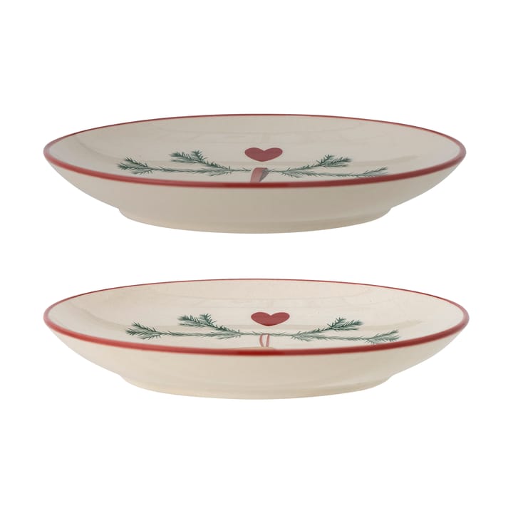 Yule tallerken Ø16 cm 2-pak, Hvid Bloomingville