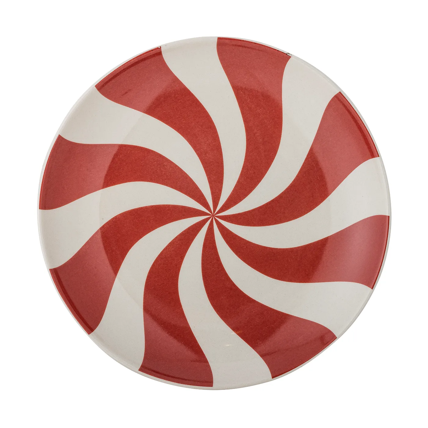 Yule tallerken Ø23 cm, Natur-rød Bloomingville