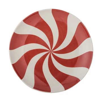 Yule tallerken Ø23 cm - Natur-rød - Bloomingville