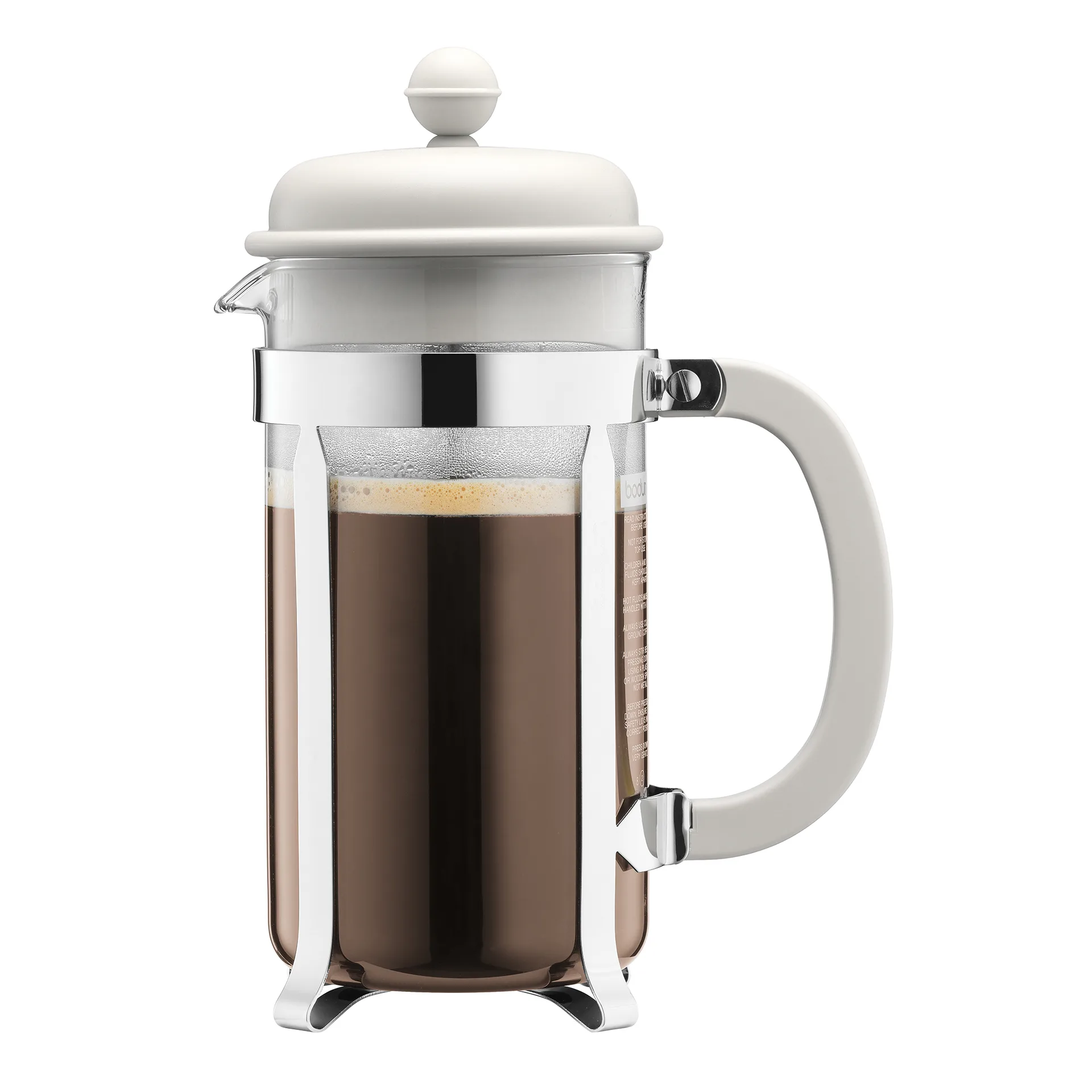 Bodum stempelkande Caffettiera hvid, 8 kopper Bodum