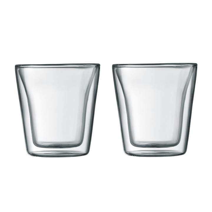 Canteen dobbeltvægget glas 2 stk - 10 cl - Bodum