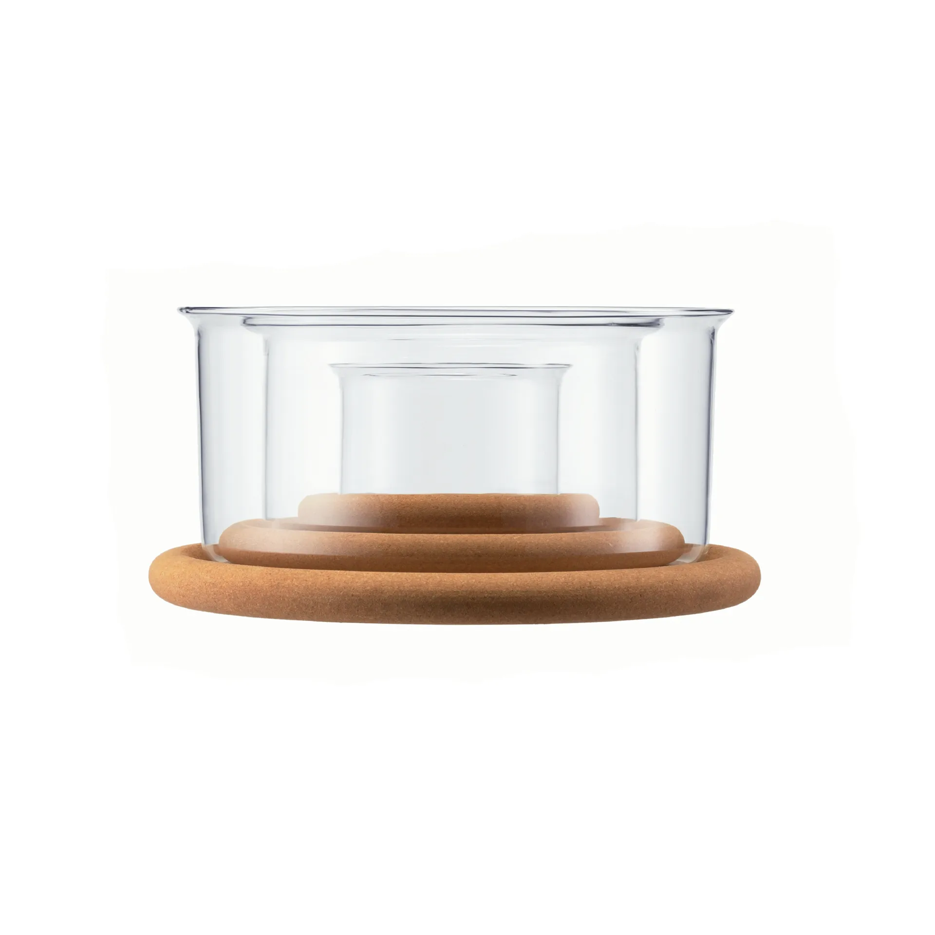 Hot Pot skålsæt med korklåg 3-pak, Glas Bodum