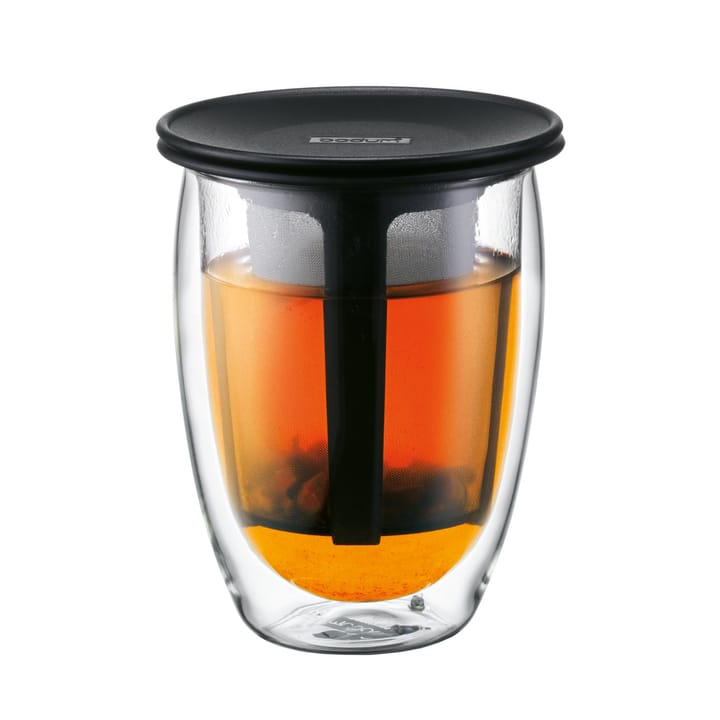 Tea For One glas med tesi - sort - Bodum