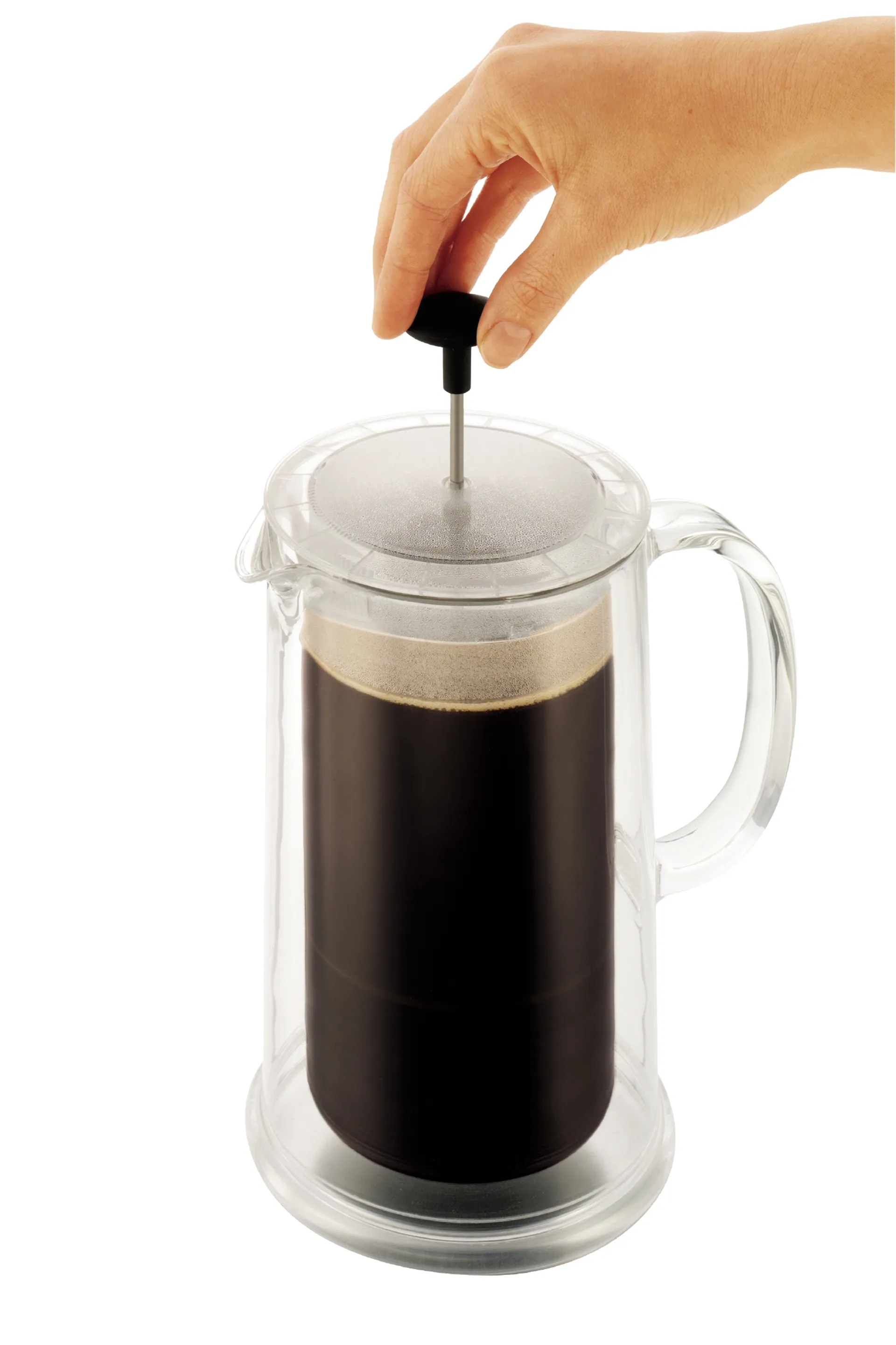 Thermia French stempelkande dobbeltvægget 1 L, Transparent Bodum