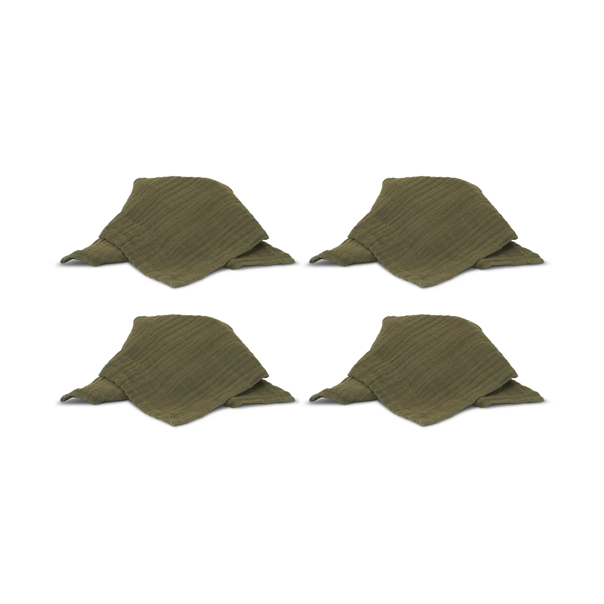 Astrid serviet 40x40 cm 4-pak, Grøn Boel & Jan