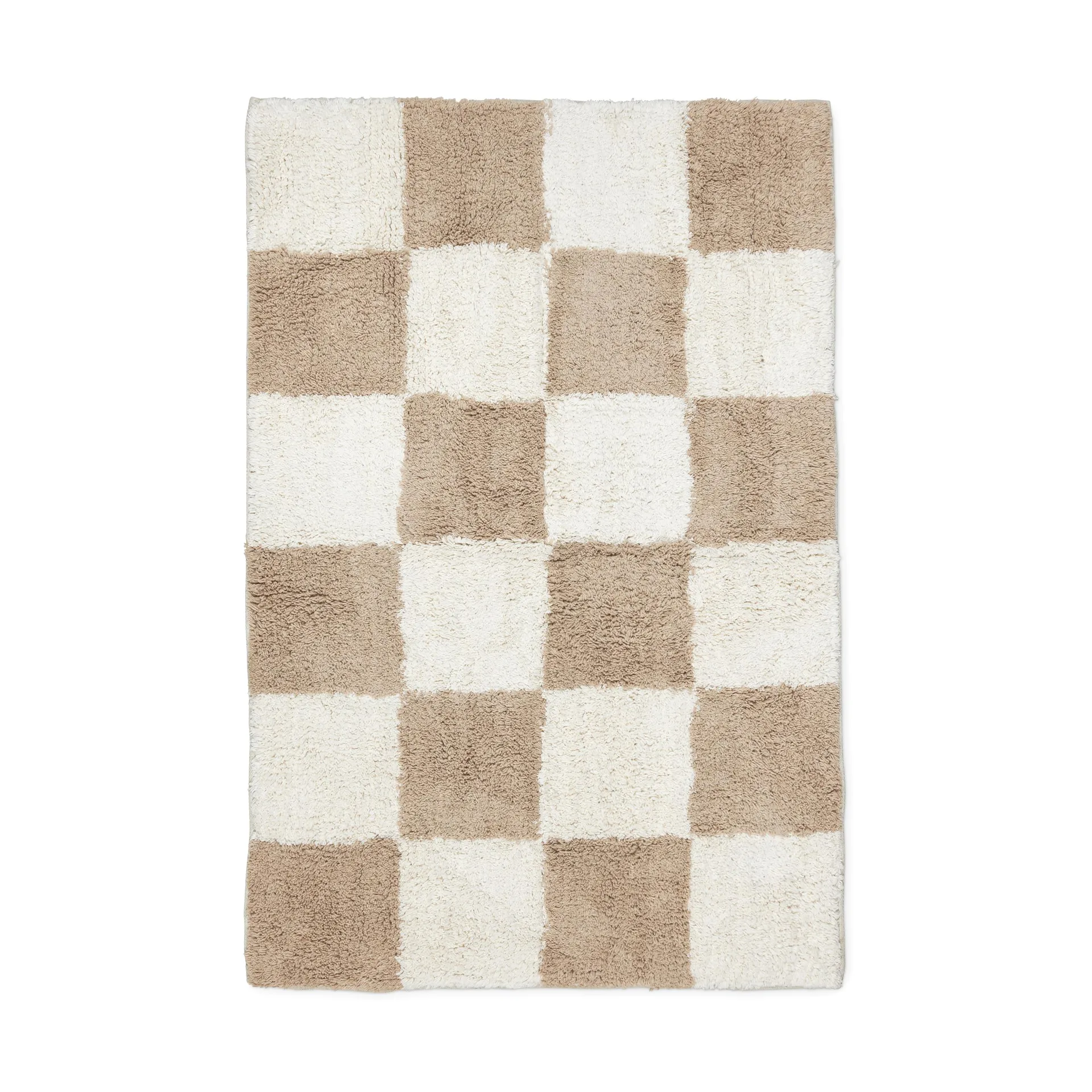 Claudia bomuldstæppe, 60x90 cm, Beige-hvid Boel & Jan