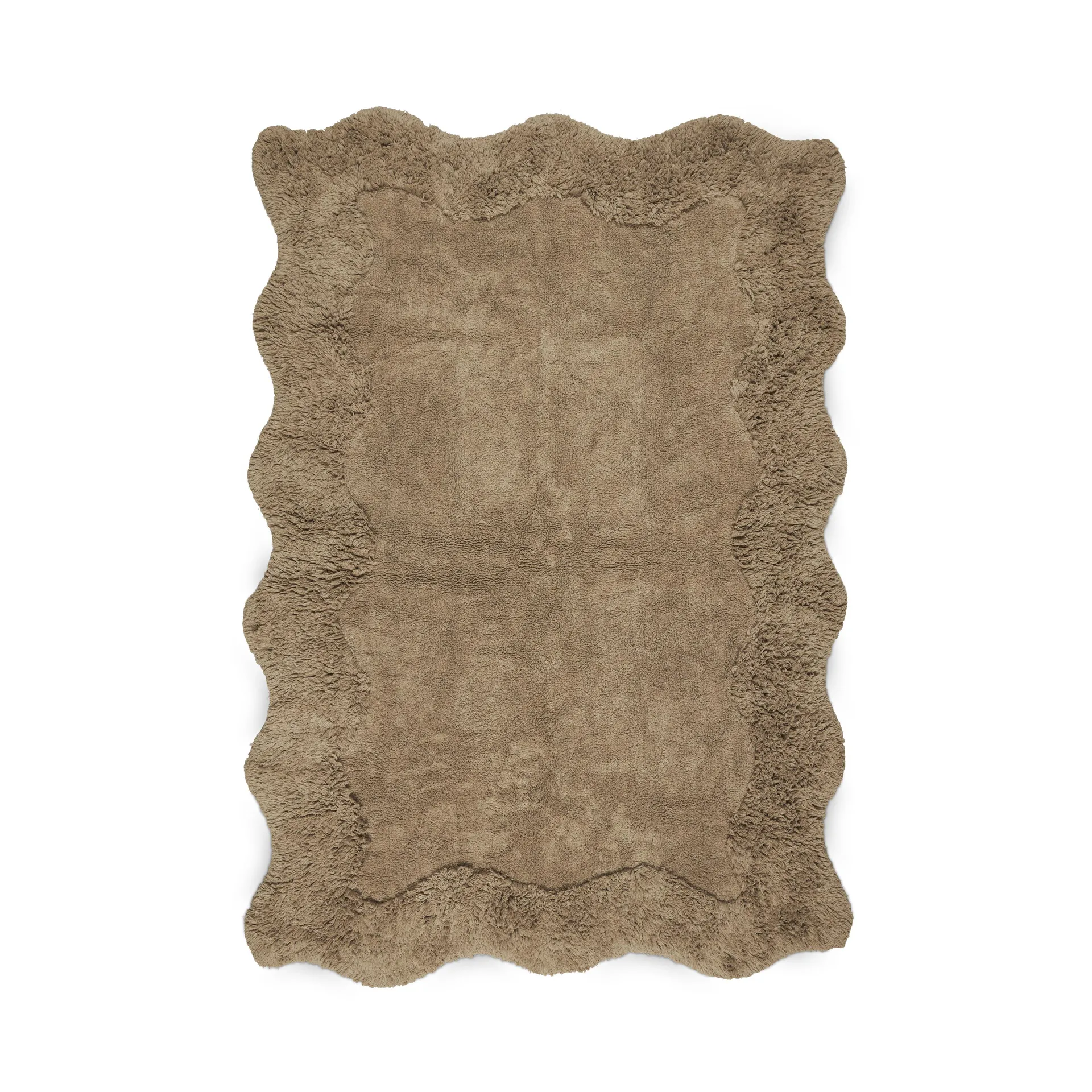 Curly bomuldstæppe, 160x230 cm, Beige Boel & Jan