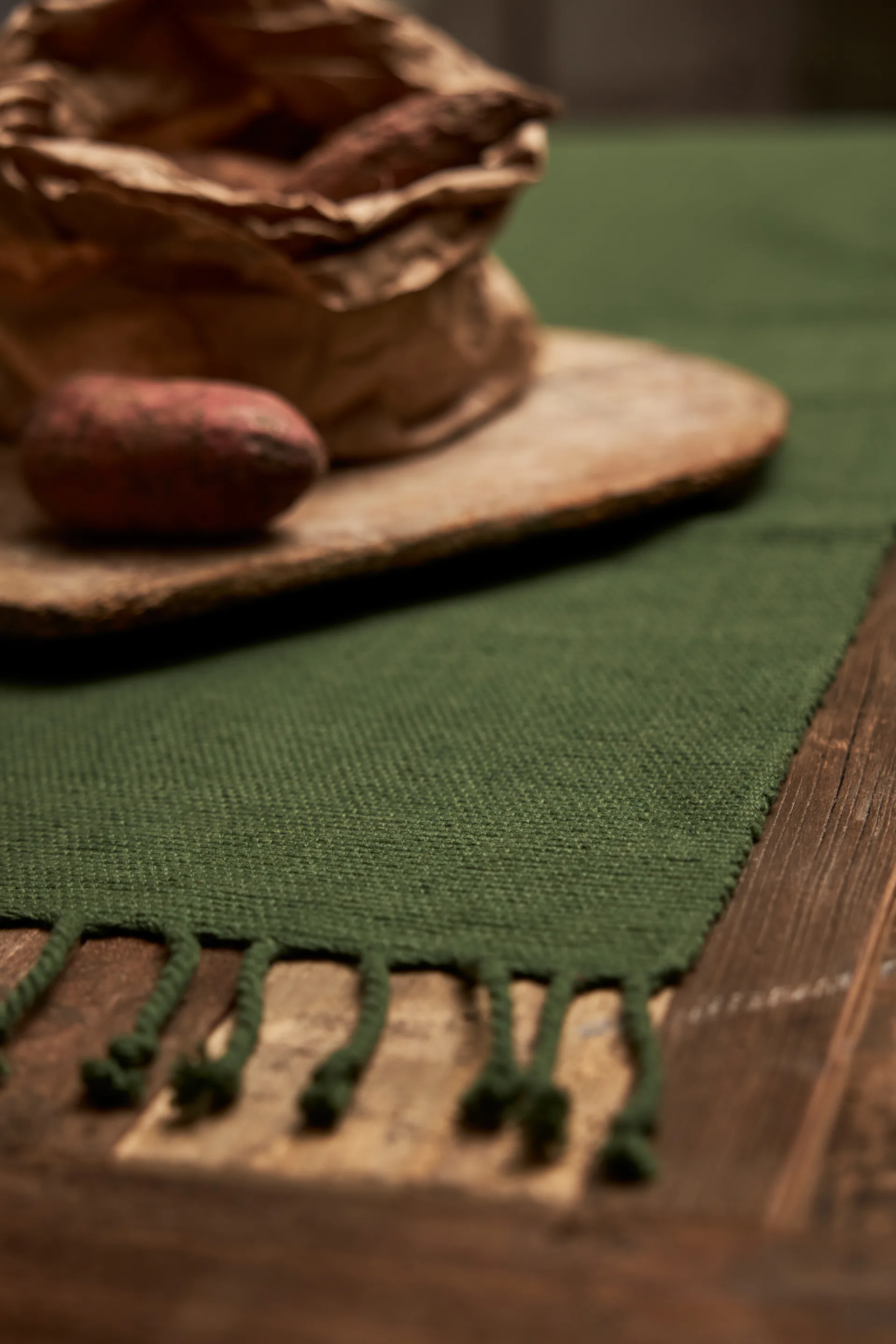 Dune løber 35x120 cm, Grøn Boel & Jan