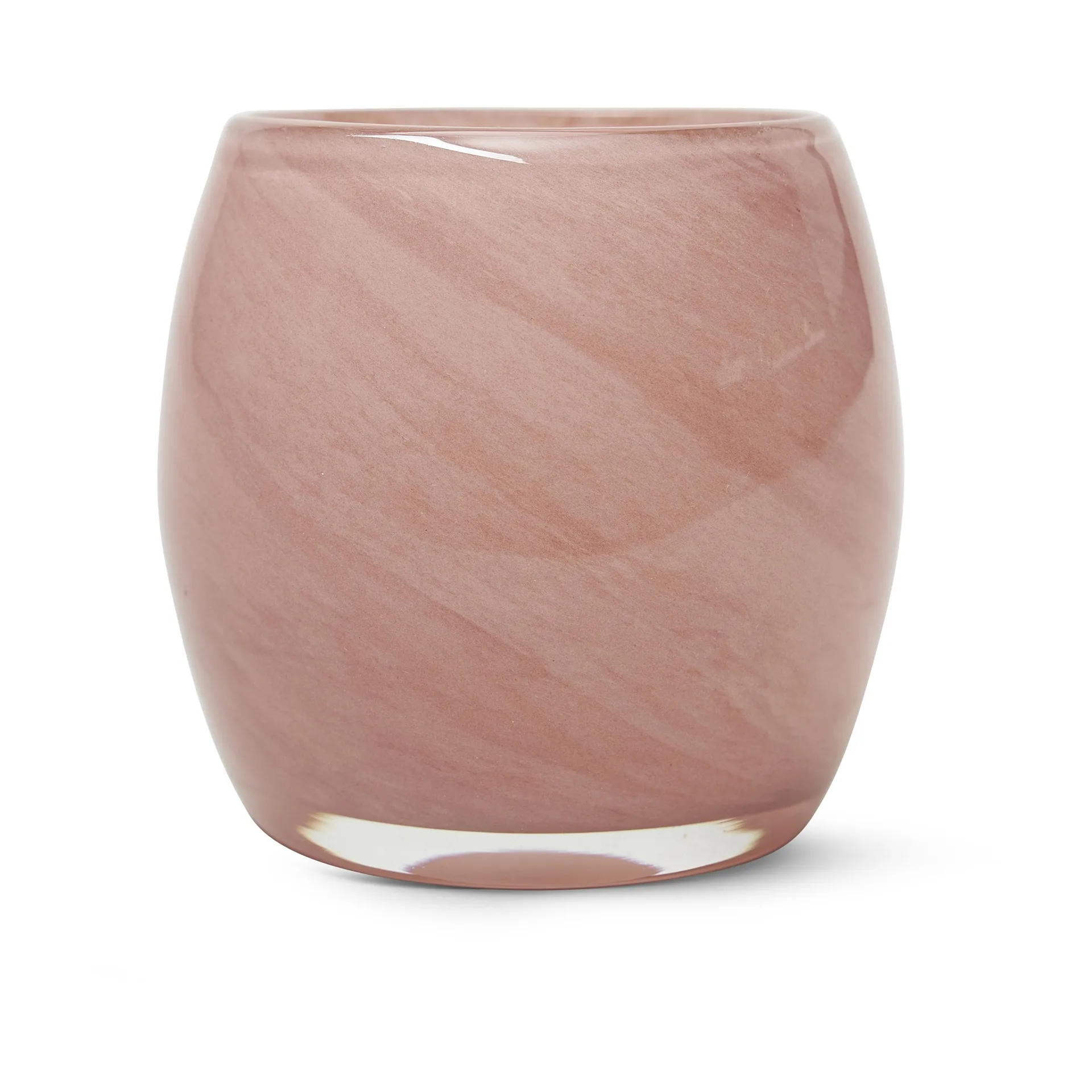 Goya fyrfadsstage Ø10 cm, Lyserød Boel & Jan