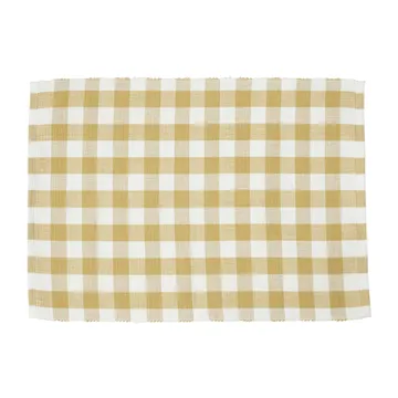 Grete dækkeserviet 35x45 cm - Gul - Boel & Jan