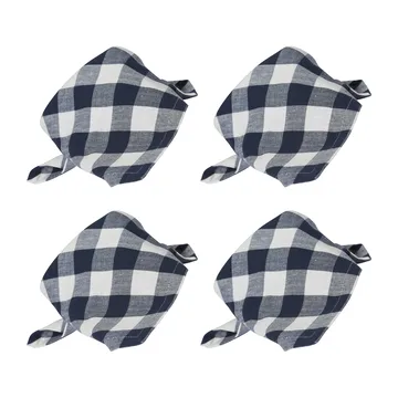 Grete servietter 40x40 cm 4-pak - Blå - Boel & Jan