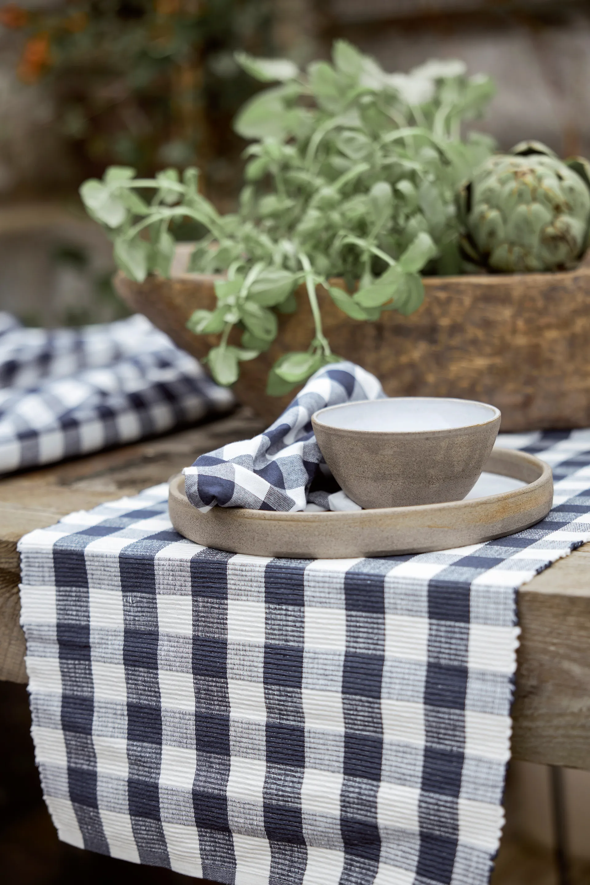 Grete servietter 40x40 cm 4-pak, Blå Boel & Jan