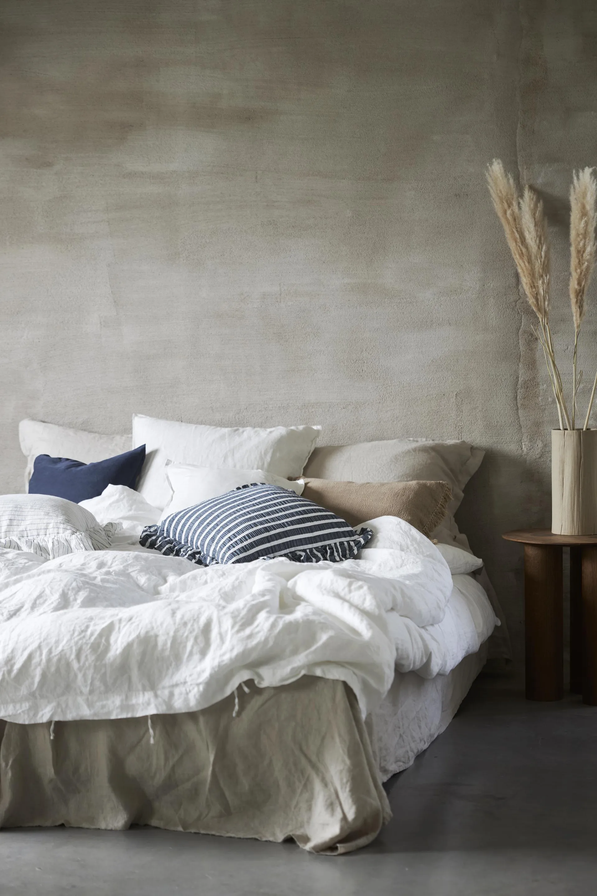 Hanna pudebetræk 45x45 cm, Blå Boel & Jan