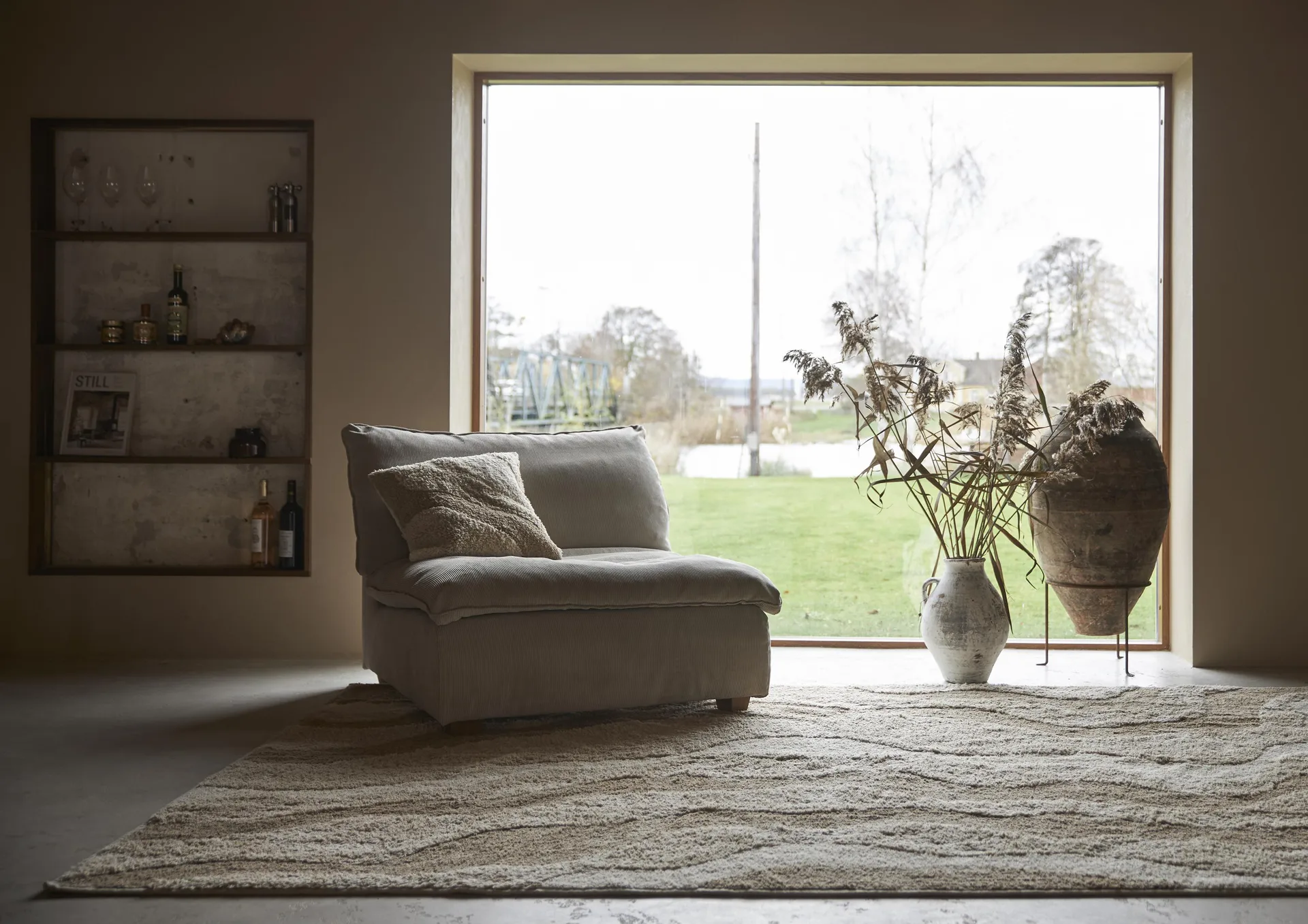 Idun pudebetræk 45x45 cm, Beige/Brun Boel & Jan