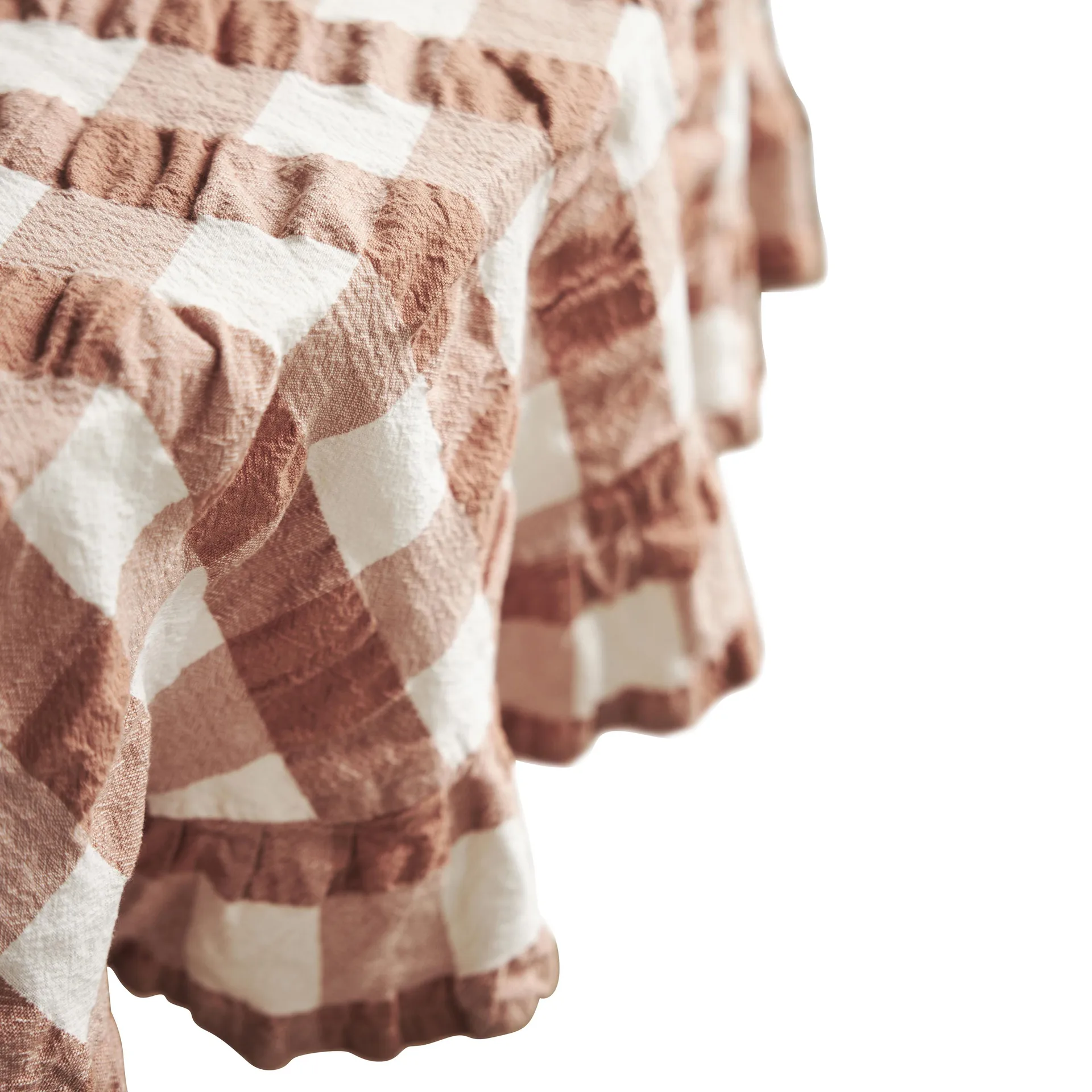 Kullavik borddug Ø170 cm, Rust-hvid Boel & Jan