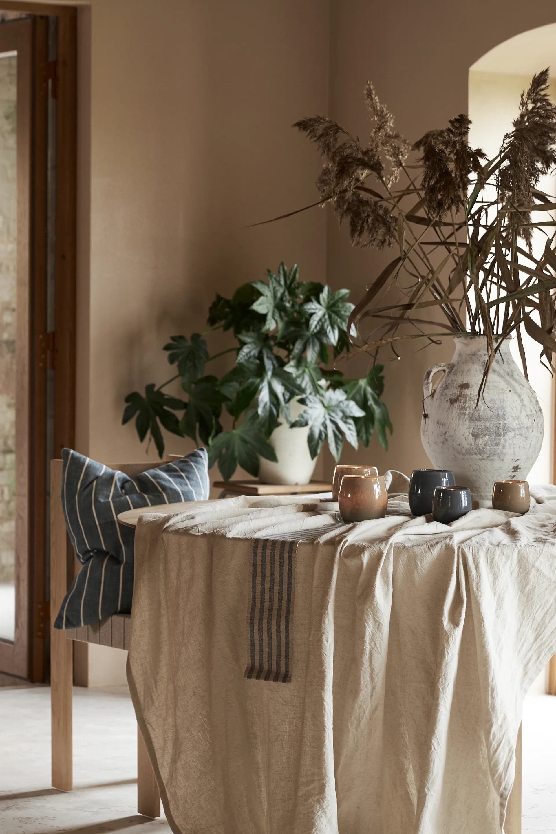 Linnea pudebetræk 50x50 cm, Blå Boel & Jan