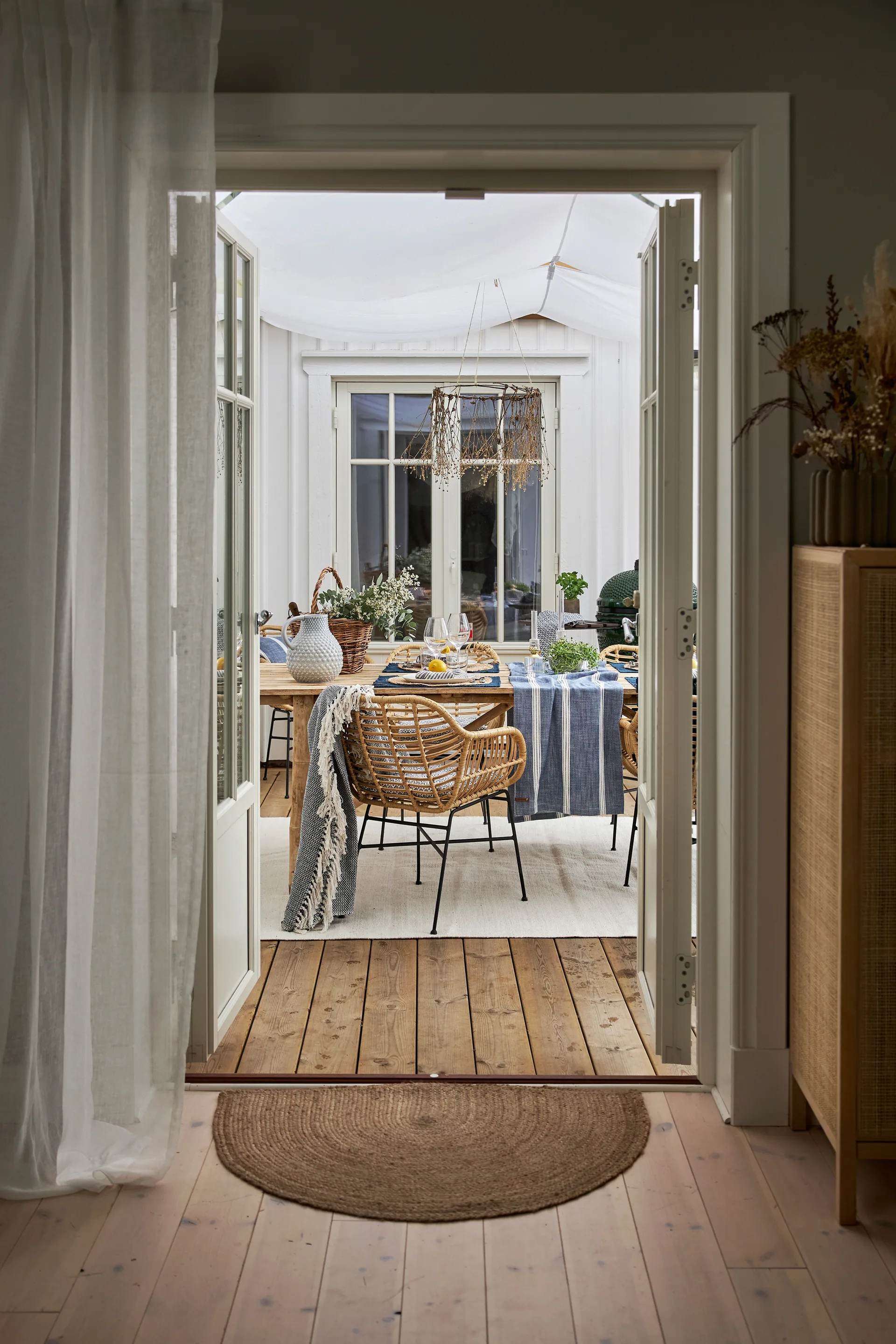 Merida dørmåtte 60x90 cm, Natur Boel & Jan