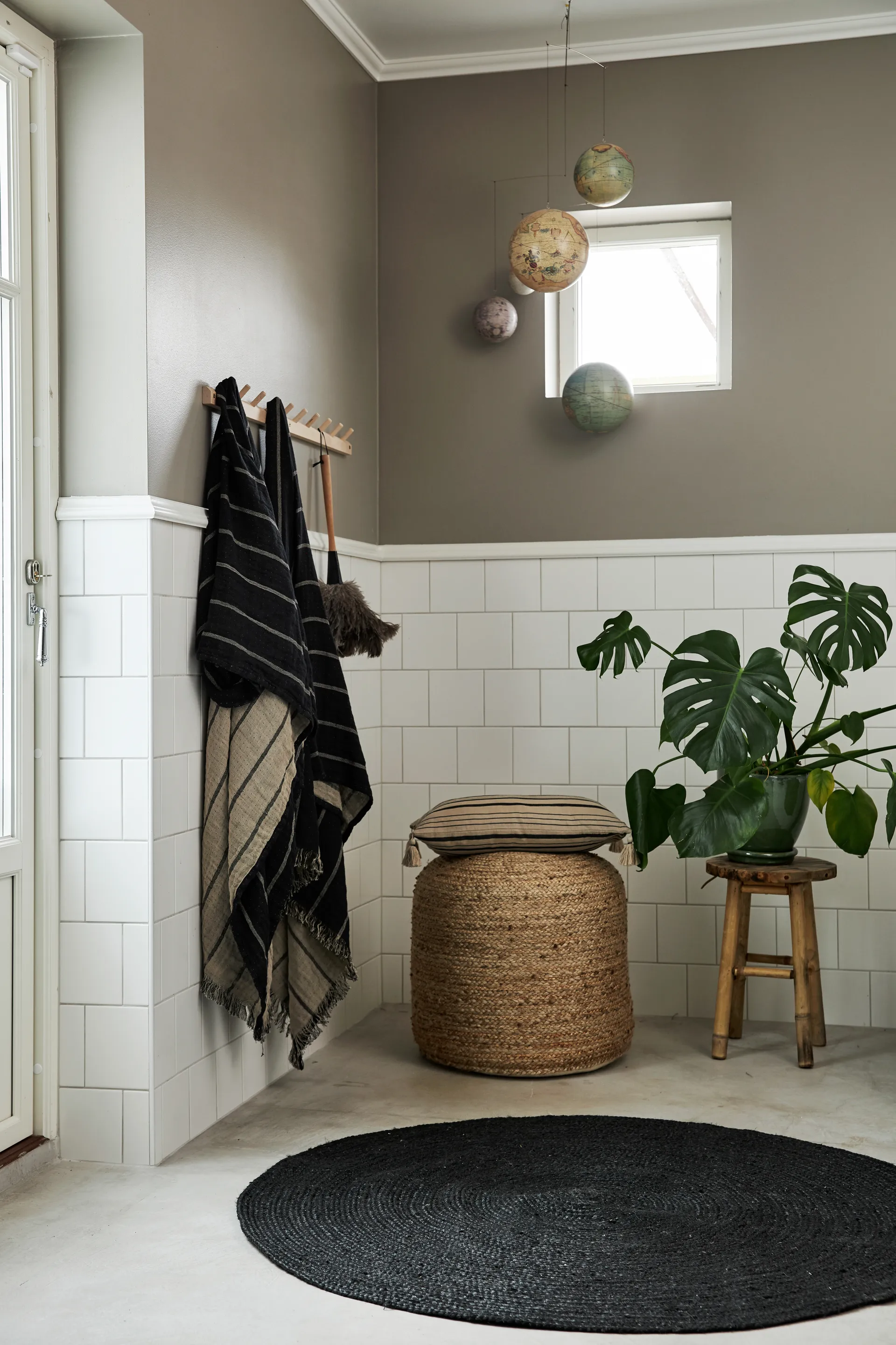 Merida jutetæppe rundt, Ø120 cm Boel & Jan