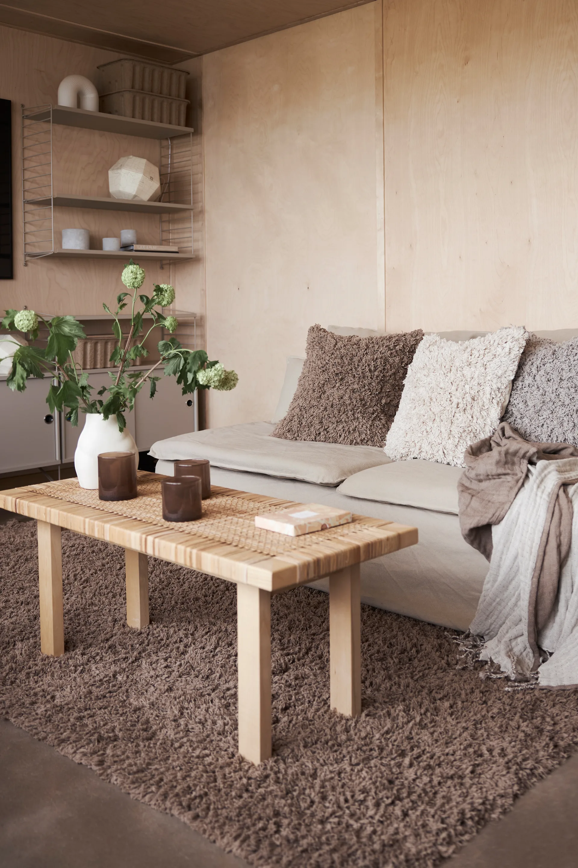 Noma bomuldstæppe 70x200 cm, Brun Boel & Jan