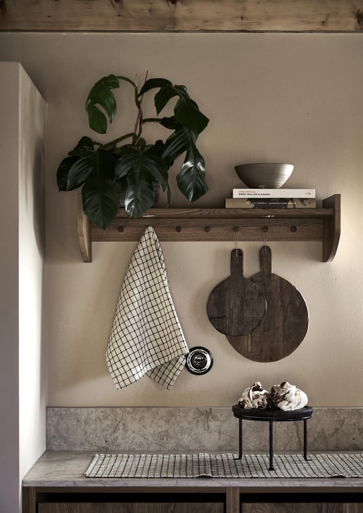 Noor viskestykke 50x70 cm, Sort/Offwhite Boel & Jan