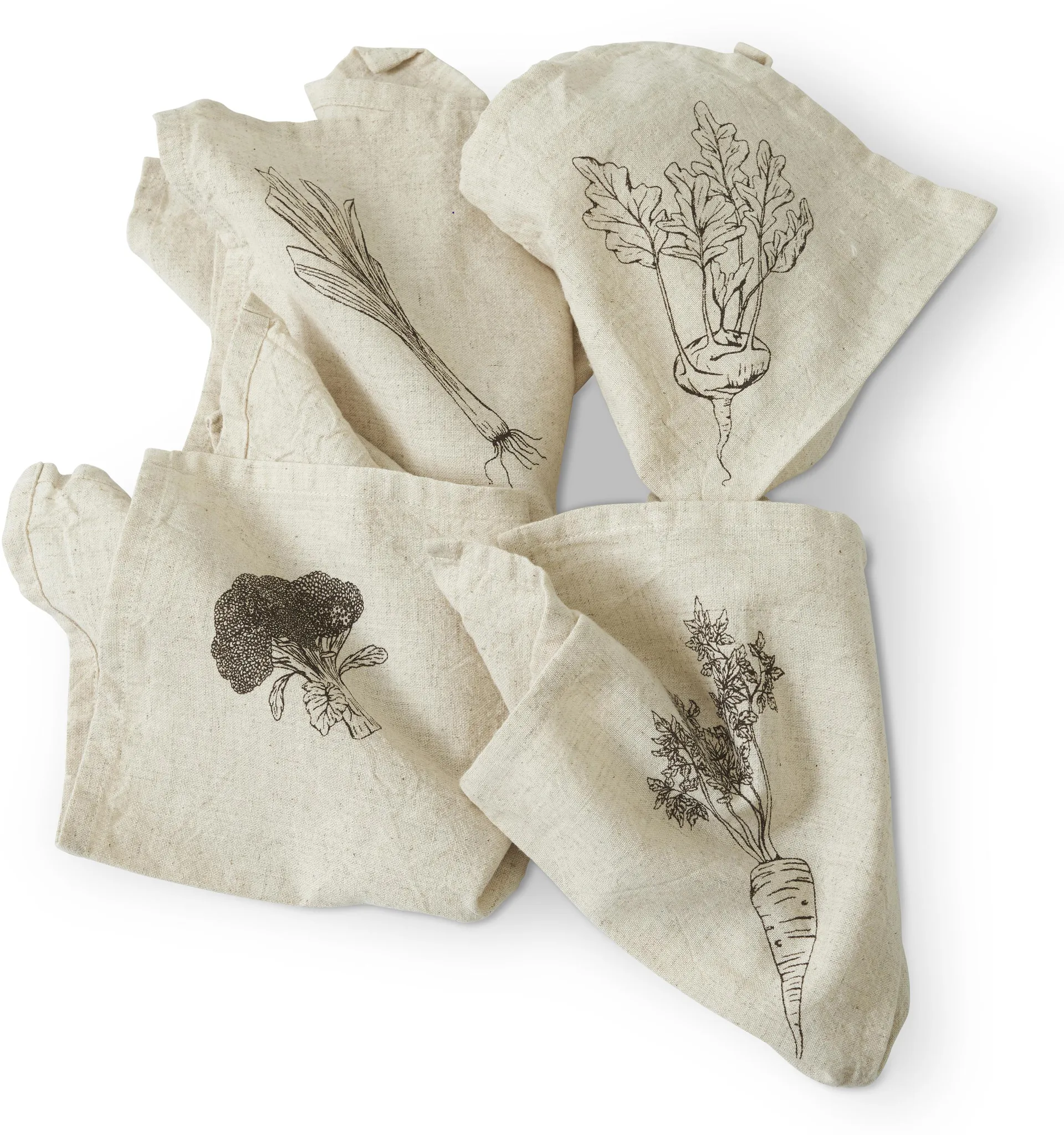 Odla servietter 40x40 cm 4-pak, Beige/Brun Boel & Jan