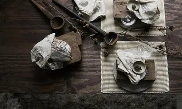 Odla viskestykke 50x70 cm - Beige/Brun - Boel & Jan