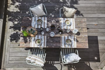 Outdoor stripe pudebetræk 40x60 cm - Beige - Boel & Jan