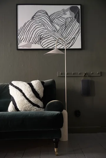 Rio pudebetræk bomuld 48x48 cm - Sort - Boel & Jan