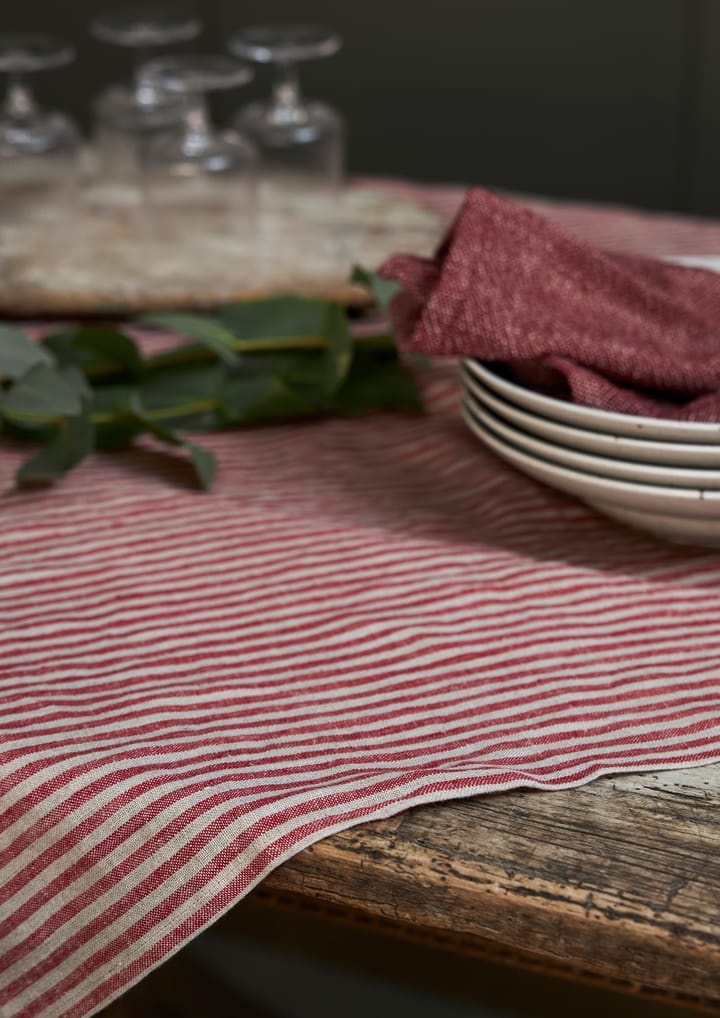 Rough Linen Stripe dug 85x85 cm
, Rød Boel & Jan