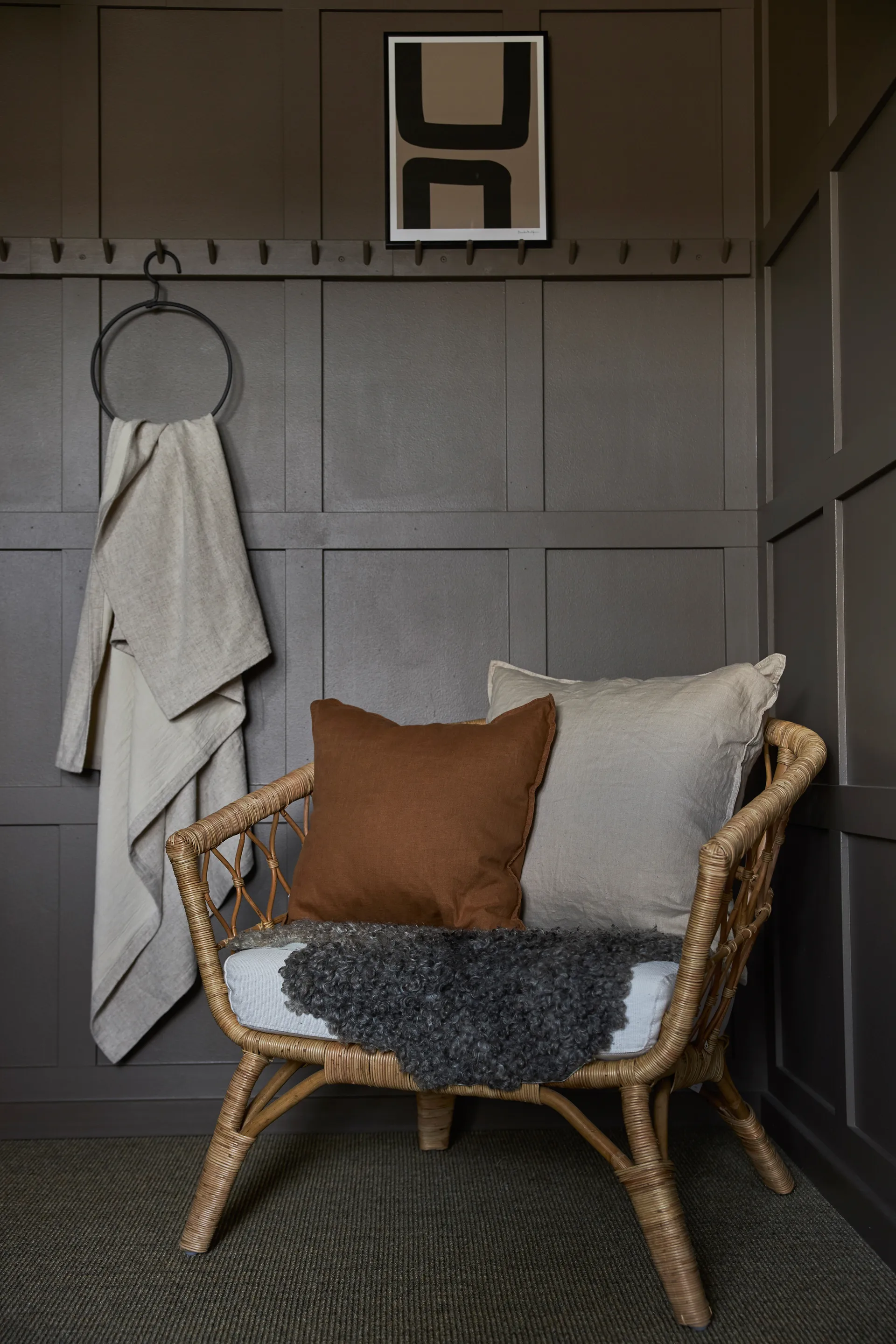 Sabina pudebetræk 45x45 cm, Lysebrun Boel & Jan