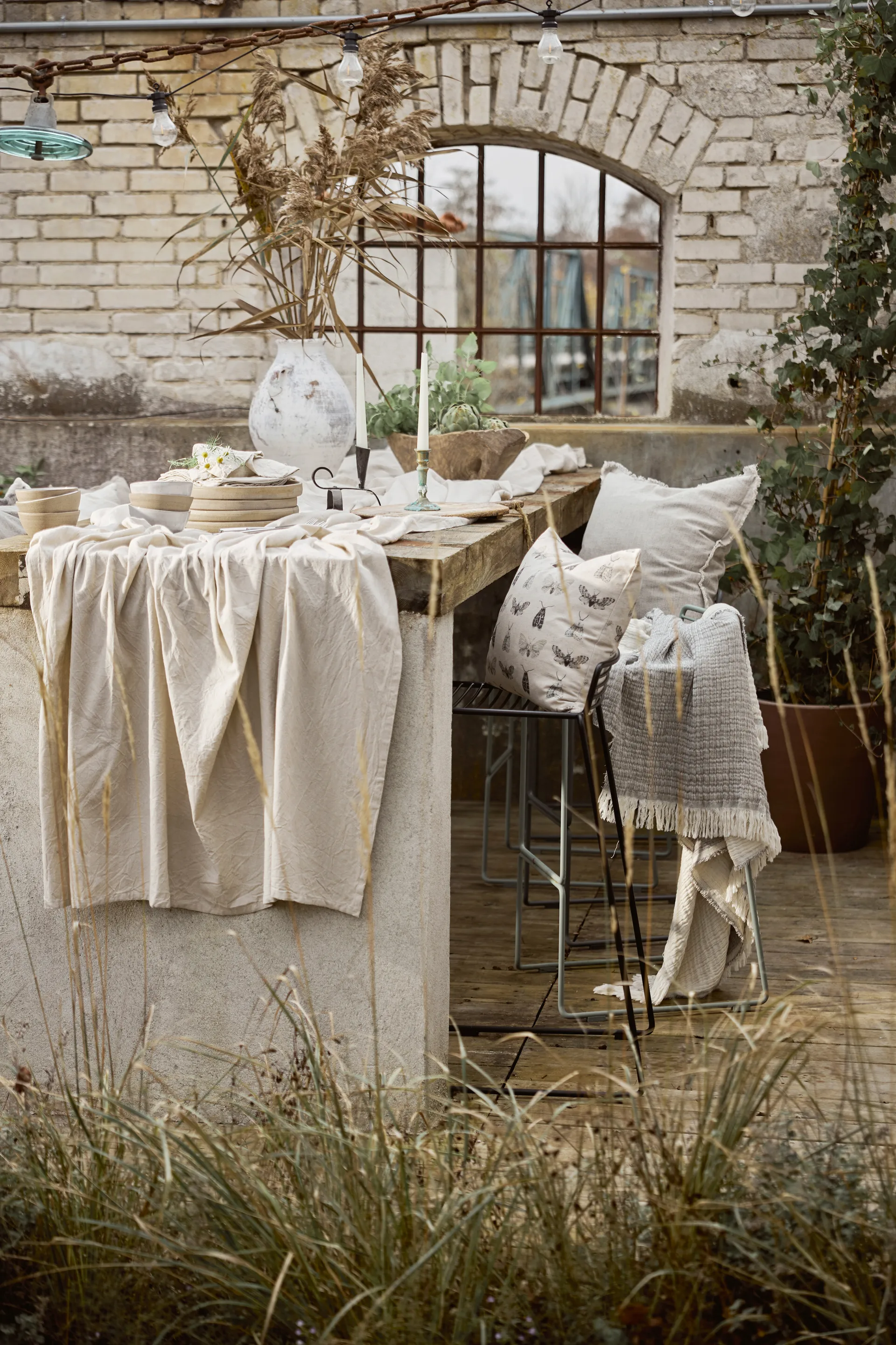 Samus plaid 120x150 cm, Grå Boel & Jan