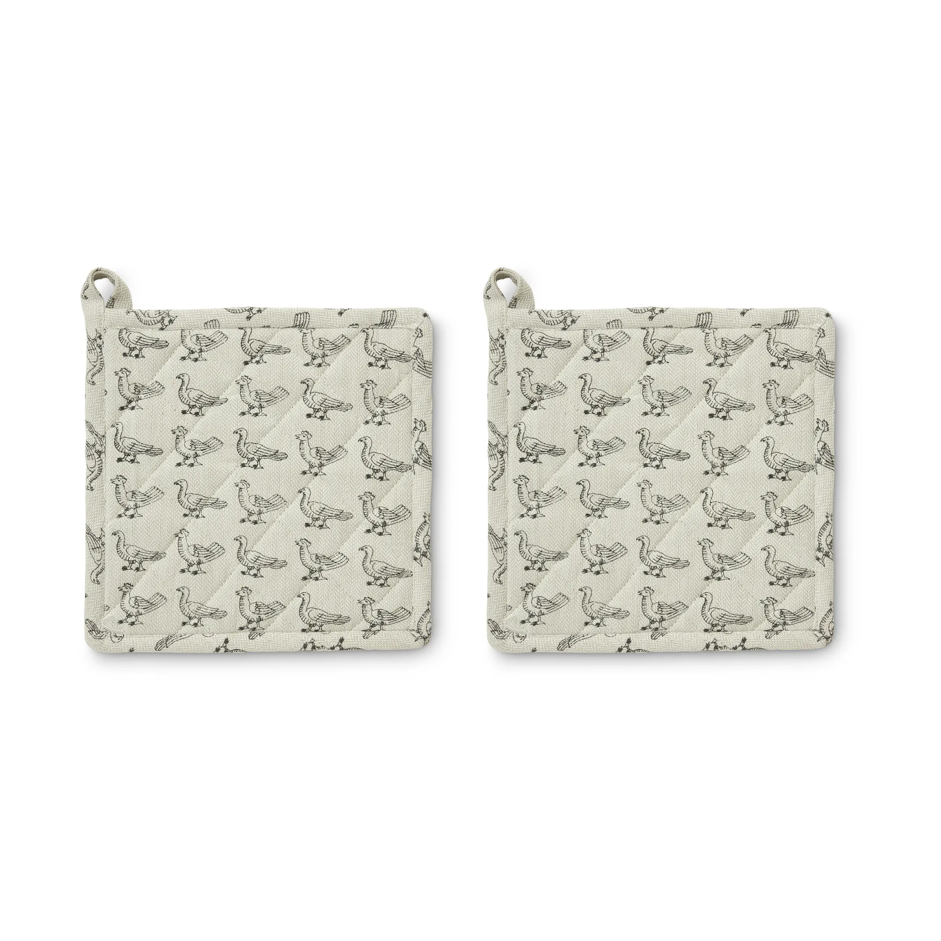 Stina grydelap 20x20 cm 2-pak, Beige Boel & Jan