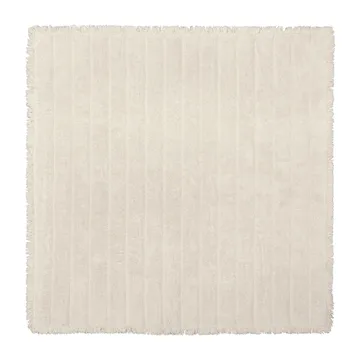 Zoe bomuldstæppe 160x160 cm - Offwhite - Boel & Jan