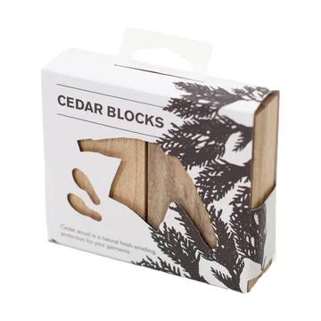 Bosign duftblok i hvidt cedertræ - 4-pak - Bosign
