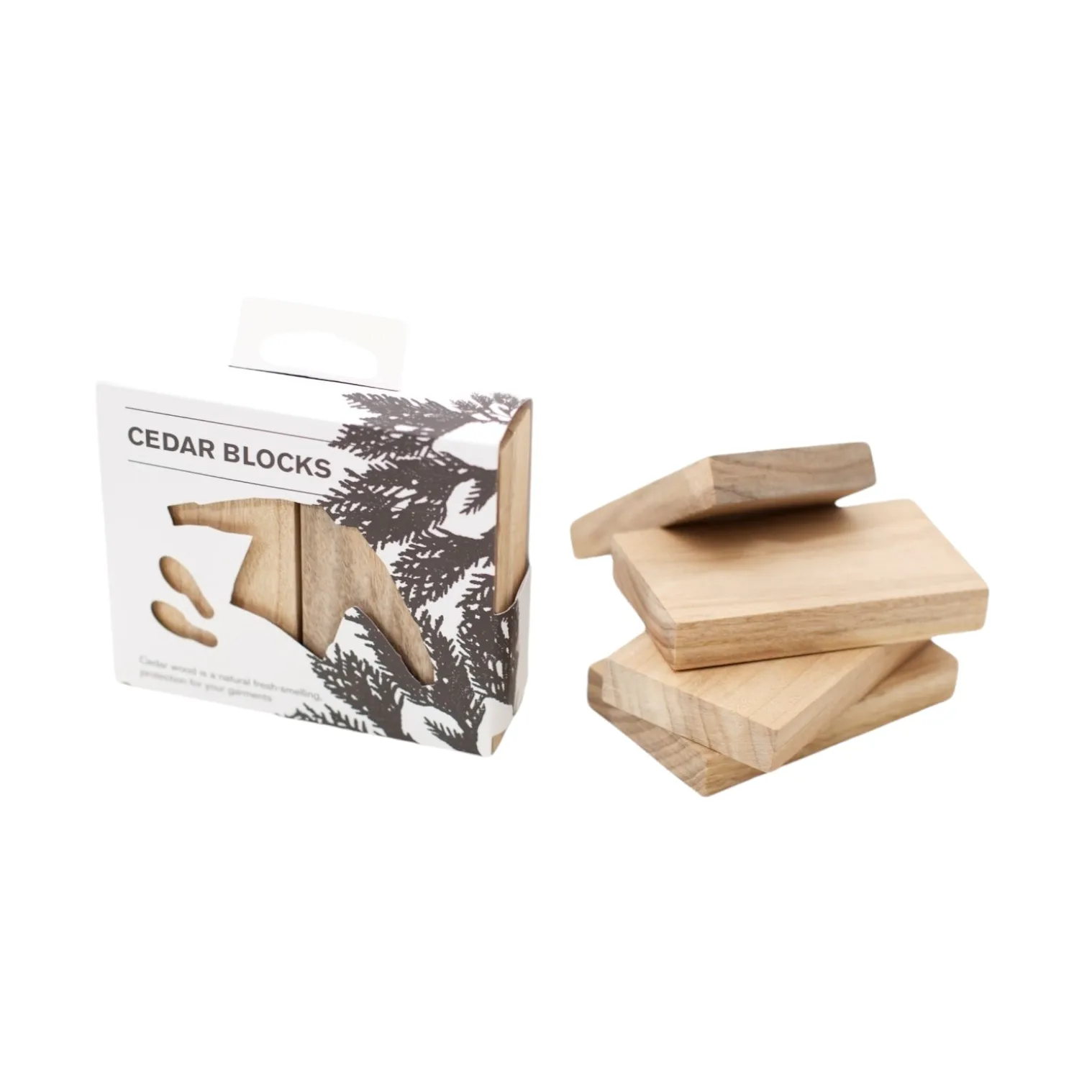 Bosign duftblok i hvidt cedertræ, 4-pak Bosign
